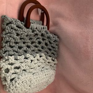 crochet one of a kind handmade bag